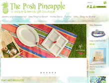 Tablet Screenshot of poshpineapplensb.com